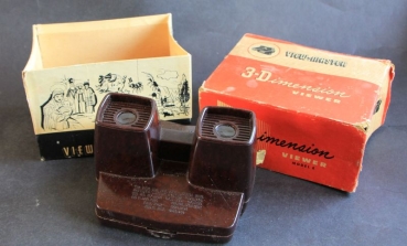 View-Master 3-D Picturer-Viewer1960 with four Disney-Picturemaps in original box (0968)
